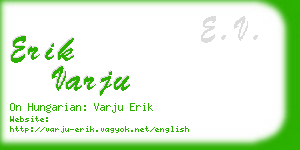 erik varju business card